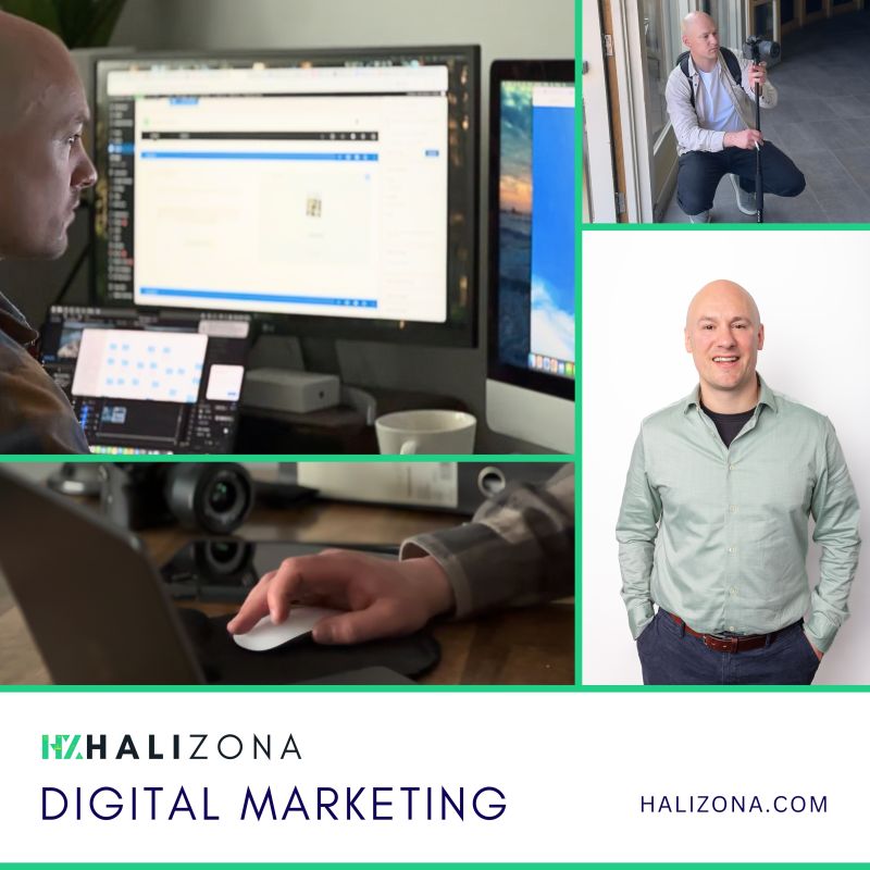 Halizona working with a client