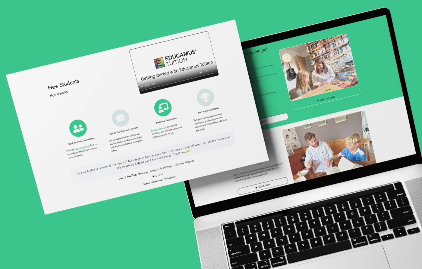 Educamus Tuition website