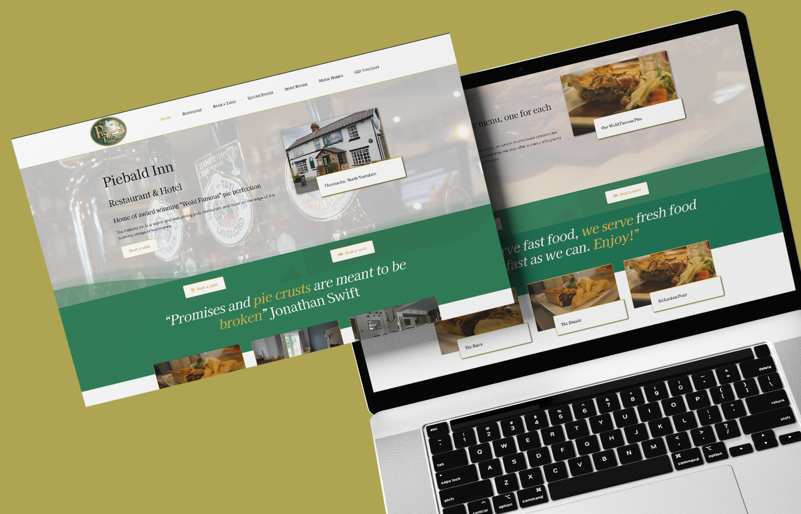 The Piebald Inn website