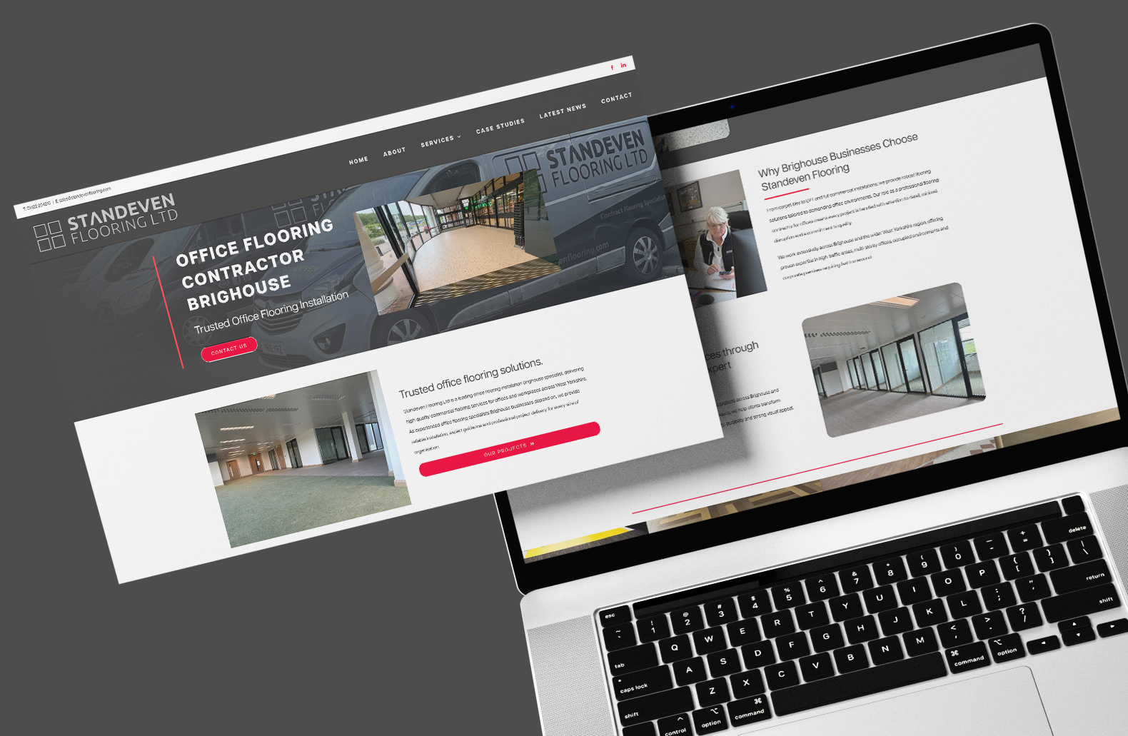 Standeven Flooring website