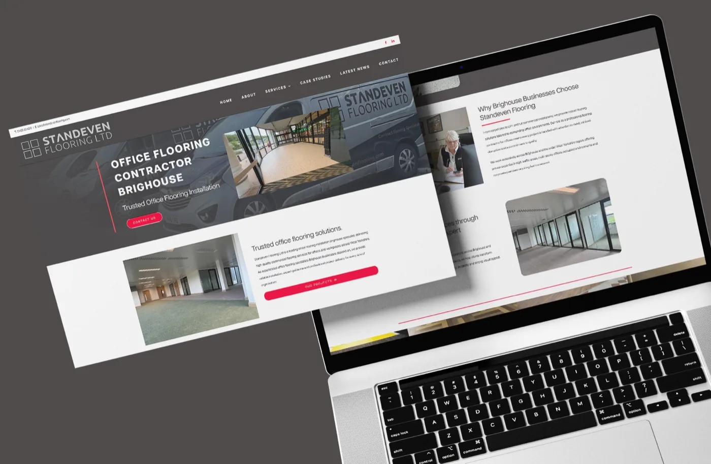 Standeven Flooring website